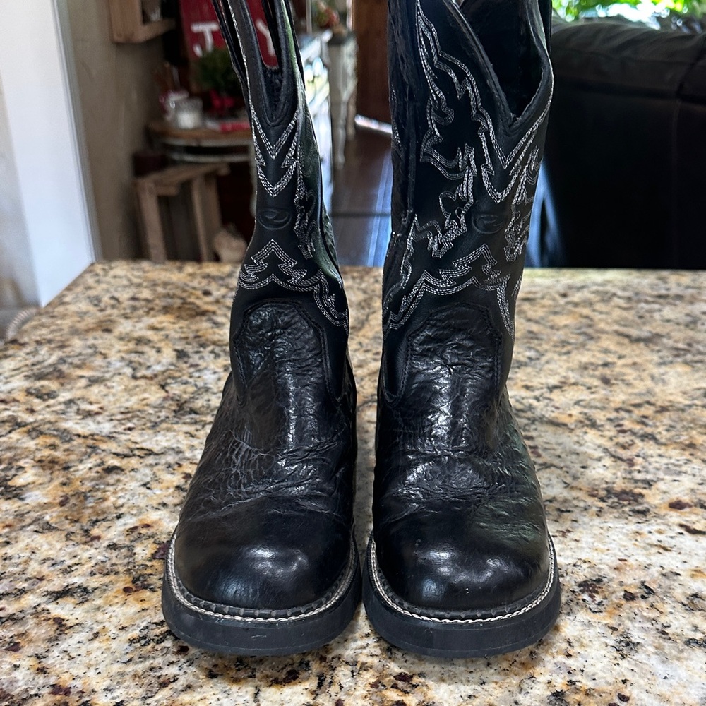 Roper Black Low Top Western Boot - Picture 2 of 7